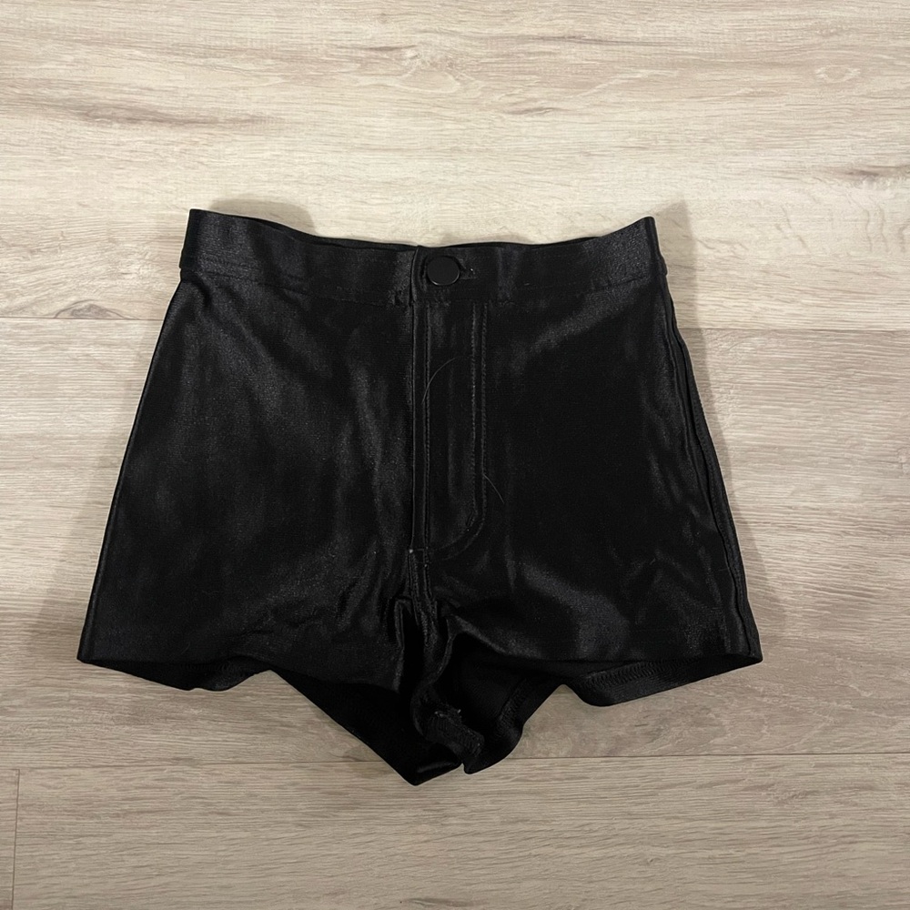 American apparel disco shorts black xxs